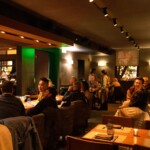 party scene at bar