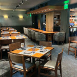 empty tables in restaurant