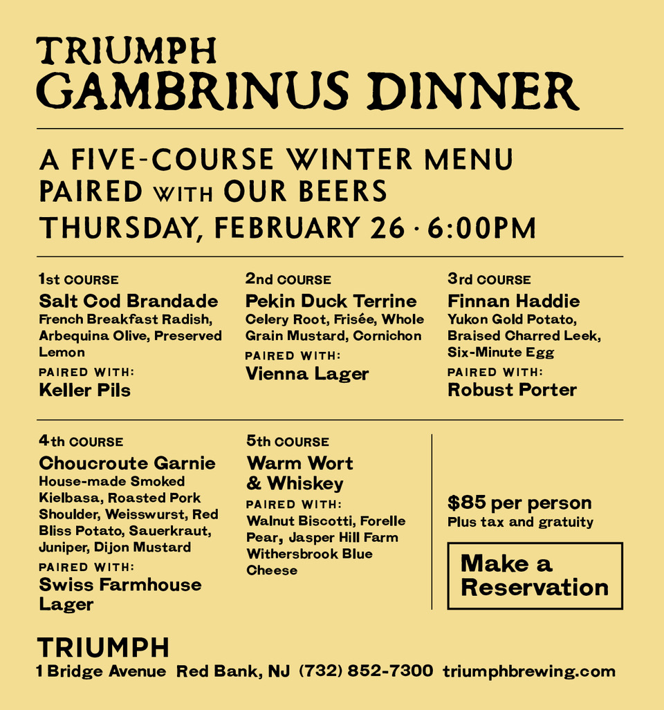 Triumph Gambrinus Dinner